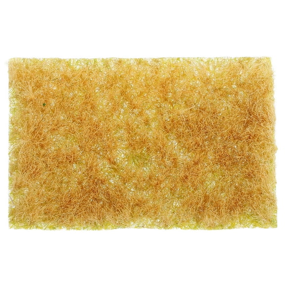 OUNONA Yellow Artificial Grass Turf for Crafting, Model Building, Scenic Decoration, Projects, and Home Decoration