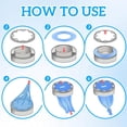 thumbnail image 6 of 15 PCS Nappy Bin Refills Bags,Lemon Scented Nappy Sacks for Odorproof, Blue Twist and Click Nappy Bin Refills Compatible with Tommee Tippee, Angelcare, Diaper Genie, 6 of 6