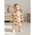 thumbnail image 6 of BemeyourBBs Western Cowboy Outfits Baby Boy Cow Printed Romper Long Sleeve Fall Zipper Jumpsuits Newborn Fall Winter Spring Clothes, 6 of 9