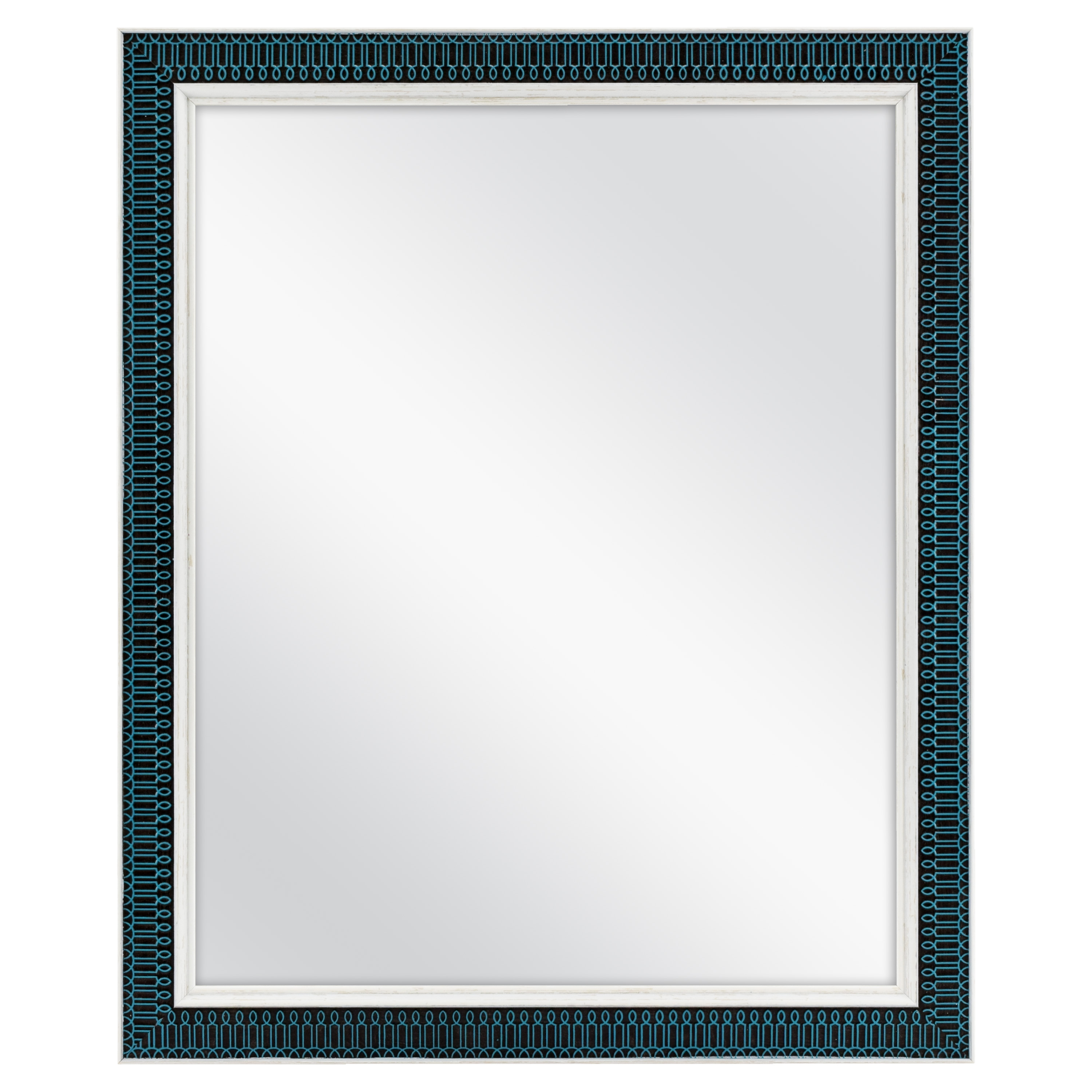 Mainstays 19x23 Teal Global Embossed Mirror