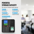thumbnail image 3 of KFFKFF Attendance System, Multi-Method Employee Time Recorder Including Facial Recognition, Fingerprint, RFID Cards, and PIN Entry, Independent Biometric Attendance Device with 5 RFID Cards, 3 of 9