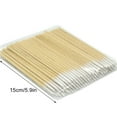 thumbnail image 5 of SwaB de algodón útil creativo creativo herramientas de maquillaje de madera multifuncionales varillas de limpieza de belleza profesionales para mujeres dama 15 cm 100 paquete Inevent CE011610-01B, 5 of 5