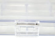 Everything Mary 21 Compartment Plastic Bead Storage Box, Clear, (Single)