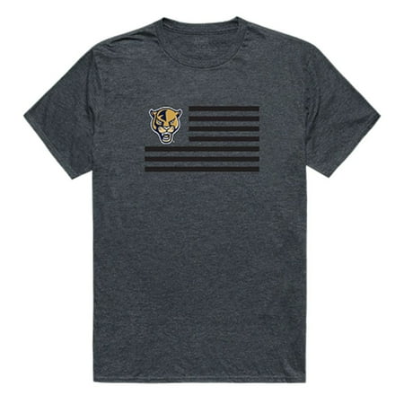 International Golden Panthers - Florida International University Panthers Flag Tee T-Shirt Heather Charcoal XXL