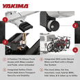 thumbnail image 3 of Yakima StageTwo 2" Premium Platform +2 Bike Tray Vehicle Hitch Add On, Slate, 3 of 9