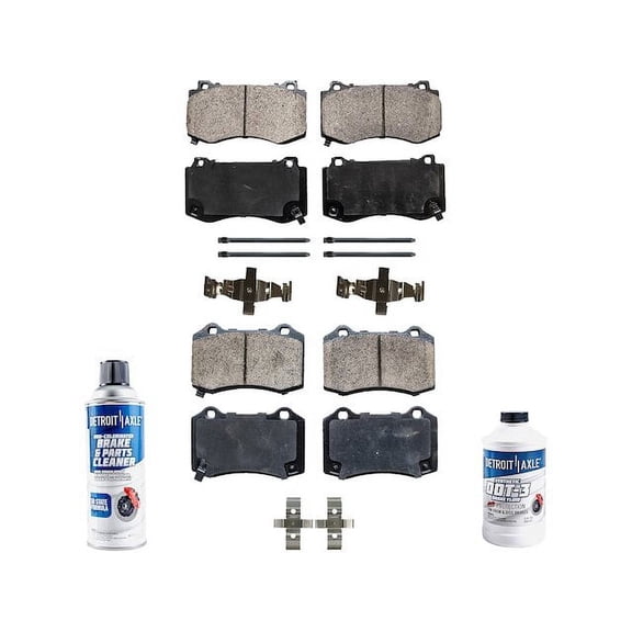 Brake Pad Set - Compatible with 2008 - 2018 Dodge Challenger 2009 2010 2011 2012 2013 2014 2015 2016 2017