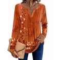 thumbnail image 4 of Zeagoo Shirts for Women 2025 Trendy Long Sleeve Tops Pleated Boho Blouses Business Casual Work Tunic Tee Tshirts, 4 of 7