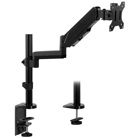 UPC: 8181030245226 | Mount-It! Single Monitor Arm Mount | Full Motion Height Adjustable Gas Spring Arm | Fits 19  to 32  Screens