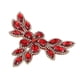 thumbnail image 4 of Parches de apliques de diamantes de imitación para coser en la parte posterior plana para cinturones de vestidos de novia rojo, 4 of 8