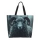 thumbnail image 1 of Fotbe Moody Ram Portrait Bolsa Tote Estética de Lona con Estampado para Mujer - Bolsa Reutilizable de Hombro Casual para Vacaciones, Compras, Trabajo y Gimnasio, 1 of 8