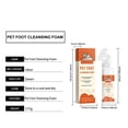 thumbnail image 4 of Pet Paw Foam Cleaner 100ml, Dog Cat Paw Washing Foam with Silicone Brush, Deep Cleaning & Odor Removal, Easy No-Rinse Grooming Care, 4 of 9
