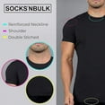 thumbnail image 7 of BILLIONHATS 3 Pack Mens Cotton Short Sleeve Lightweight T-Shirts, Bulk Crew Tees for Guys, Solid Bright Colors T-shirt Black, 7 of 7