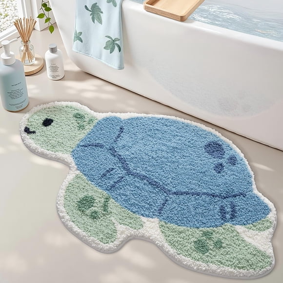LUMI Cute Animal Bathroom Rugs, Plush Absorbent B