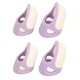 thumbnail image 3 of Qukaim Protector de dedos de silicona para dedal, 4 unidades, color morado, protector elástico para punto de cruz, bordado, dedal de costura a mano, acolchado, tejido, 3 of 5