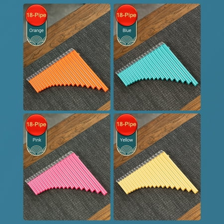 Pan Pipe,Pan Flute Abs Panpipes Chinese Woodwind With Carry 18-pipe Pan Pipes Chinese Woodwind With Pipes Abs Panpipes Key Pan Flute C Key Abs Pans Chinese S Abs Pans Pan S Abs Siuke Rusuo