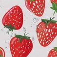 thumbnail image 5 of Awypu Bathroom Shower Curtain Set with Hooks Waterproof Multiple Sizes Strawberry Illustration Japanese Tile Flat Illustration White, 5 of 7