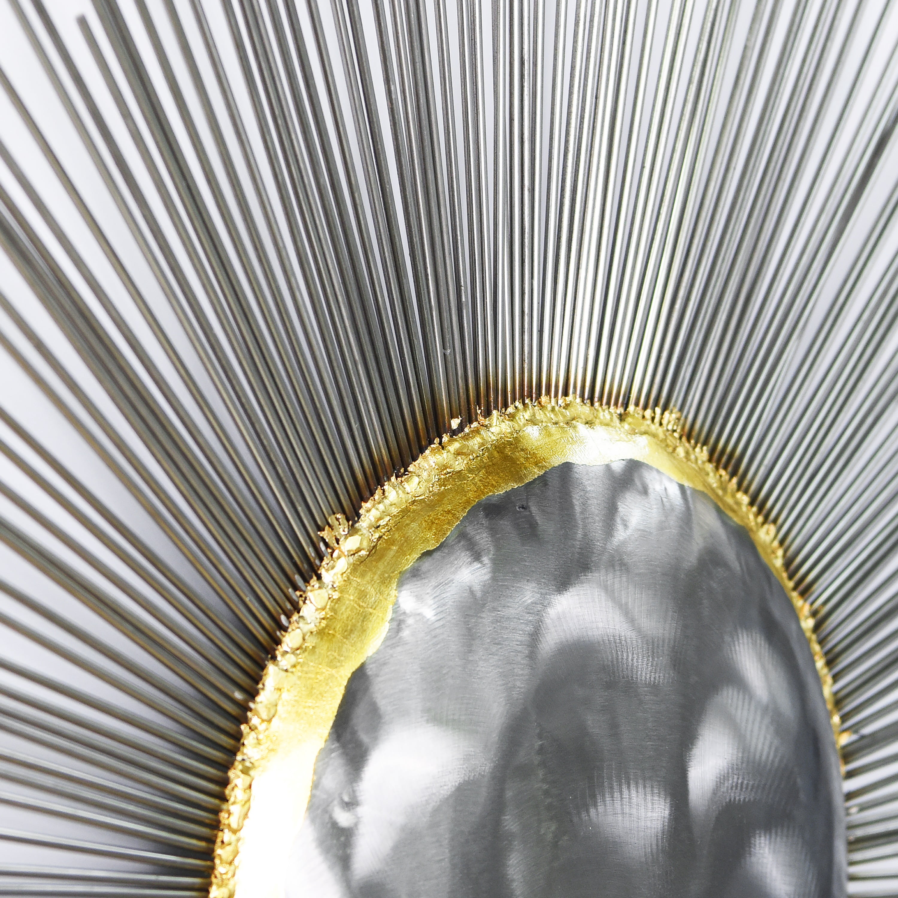 Empire Art Direct Starburst Hand Painted Etched Metal Wall Sculpture, 39.0" x 39.0" x 2.4", Ready to Hang