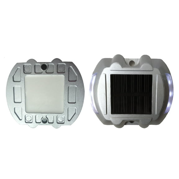 FONDOTIN Led Driveway Marker White Plastic 1Pcs 4.2x3.7x0.9in