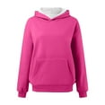 thumbnail image 4 of XINXIAOO Hoodies Sweatshirt for Women Long Sleeve Pullover Sweatshirts Unisex Hoodie Hot Pink Clothes Women Fall Jacket Graphic Hoodie, 4 of 4