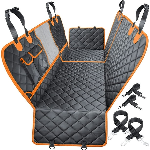 Cubierta de asiento para perros 4 en 1, impermeable, con ventana de Observación de malla, cubierta lateral, protección de asientos para mascotas, cubierta de asientos para automóviles PenghuiLiu 9024719105215