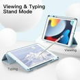 thumbnail image 2 of JETech Case for iPad 10.2 Inch 2021/2020/2019 (9th/8th/7th) Model with Pencil Holder, Slim Tablet Cover with Soft TPU Back, Auto Wake/Sleep (Light Blue), 2 of 8