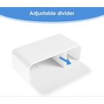 thumbnail image 3 of Magnetic Pen Holders Adjustable Dry Erase Organizer Holder with Removable Divider Whiteboard Marker Holder for Fridge, Refrigerator, Locker, Office, H, 3 of 5