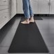 thumbnail image 2 of Alfombrilla de cocina acolchada Sunnimix 2 piezas Negro, 2 of 7