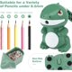 thumbnail image 4 of Sacapuntas y gomas de borrar para niños, sacapuntas Manl para lápices de colores, bonito sacapuntas y 4 gomas de borrar de dinosaurio para útiles escolares en casa JAMW Sencillez, 4 of 5