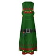 thumbnail image 5 of Christmas Elf Costume Long Dress elegant guest wedding dress elegant dress, 5 of 7