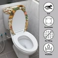 thumbnail image 3 of SEANATIVE 2 Pieces Toilet Lid & Tank Covers Washable Toilet Protector Cover Universal Fit Most Round and Elongated Toilet for Bathroom Decor, Mushroom Sunflower Butterfly, 3 of 7