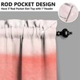 thumbnail image 3 of Abstract Oil Paiting Watercolor Kitchen Curtains - Vintage Tier Cafe Curtains for Bathroom Living RV Rod Pocket Window Drapes 36 Inch 2 Panels Set 28"x36" Window Treatment Tiers, 3 of 4