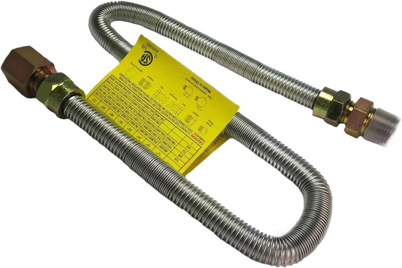 WhistleFree Flexible Gas Line for Outdoor and Indoor Fireplace and