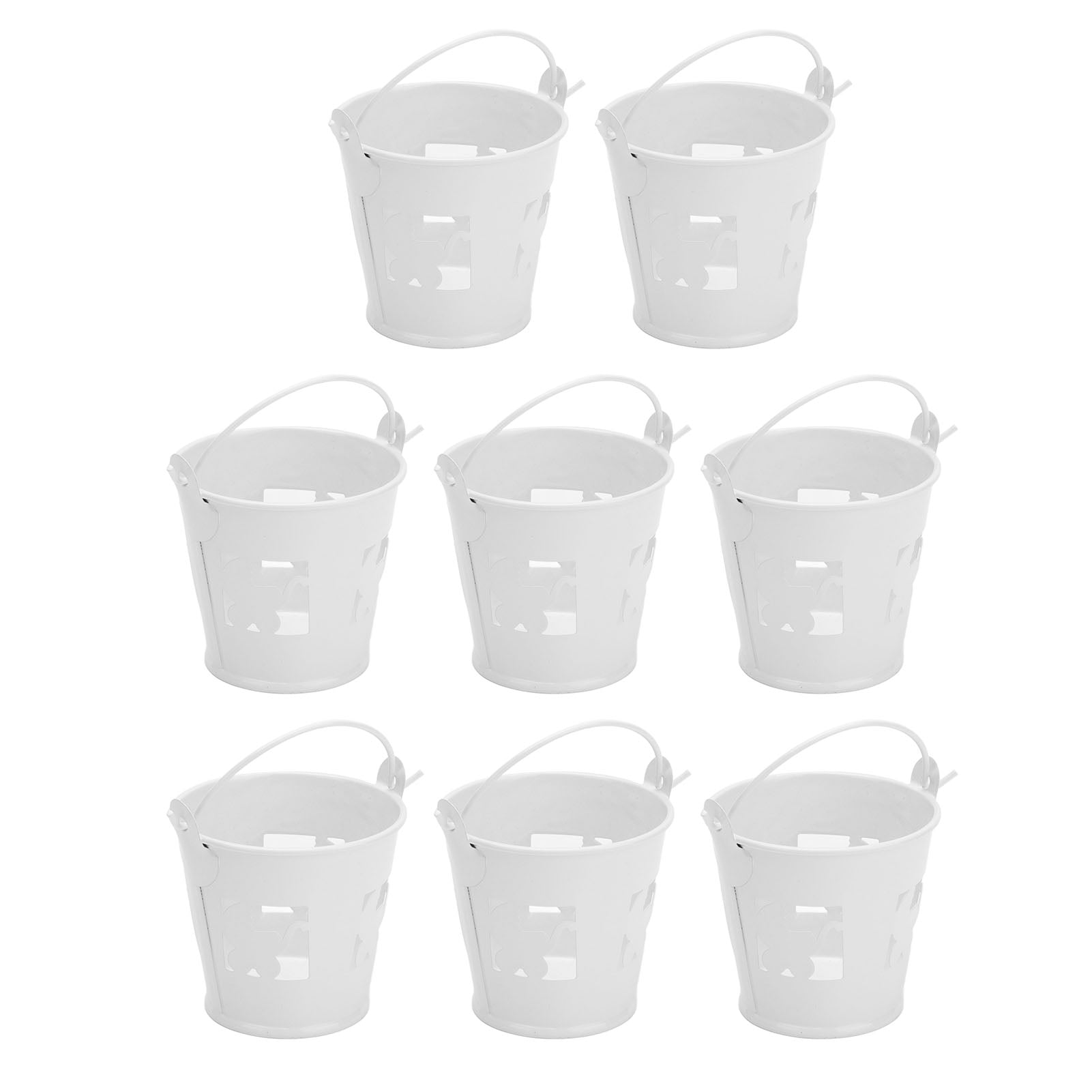 ESTINK Mini Metal Bucket Hollow Design Tinplate Candy Pails For Party