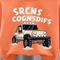 thumbnail image 4 of Toddler Baby Boy Clothes Fall Winter Outfit Car Print Pullover Stretch Pants Playwear Set Baby Boy Clothes Toddler Boy Winter Outfits Set 12 18 Months 2T 3T 4T 5T 6T 7T,Orange,18-24 Months, 4 of 7