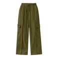 thumbnail image 4 of ClodeEU Women Elastic High Waist Wide Leg Sweatpants ,Casual Loose Pant with Pcokets ,Women's Plus L, 4 of 9