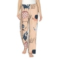 thumbnail image 2 of Kdxio Women's Comfy Stretch Cute Ink Drawn ElephantsPrint Drawstring Pajama Pants-X-Large, 2 of 9