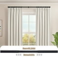 thumbnail image 3 of Coquilles 1-Inch Diameter Adjustable Black Modern Curtain Rods - 48-86 Inches, 3 of 7