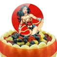 thumbnail image 5 of Acrylic Wonder Woman Character Cake Topper Party Decoration for Wedding Anniversary Birthday Graduation, 5 of 7