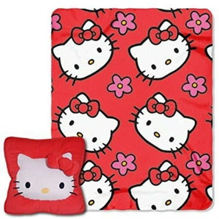 Hello Kitty Plush Pillow and Throw