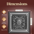 thumbnail image 4 of 223 - La Scala 2 ft. x 2 ft. PVC Glue-up or Lay in Ceiling Tile in Antique Silver (400 Sq.ft / Pack) - 50 Pieces, 4 of 23