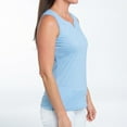 thumbnail image 5 of Elsie & Zoey Myla Large Light Blue V-Neck Sleeveless Tank Top for Women, 5 of 5