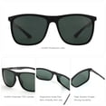 thumbnail image 4 of Lentes de Sol Zenottic Cuadrados Polarizados para Hombre de Fibra de Carbono, 4 of 6