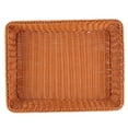 thumbnail image 2 of Food Basket, Smooth Coffee Color Retro Appearance Safe Environmentally Friendly Imitation Rattan Material, Food Organizer Storage for Family Living Room, Dining Room, 2 of 7
