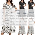 thumbnail image 3 of PBFRDSJ Women's V Neck Polka Dot Midi Dress Short Sleeve Waist Flared A Line Dress 50s Cocktail Dress Sizes M-3XL, 3 of 7