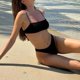 thumbnail image 4 of Bikini Mujer Traje de Baño Conjunto de Bikini Para Tomar El Sol En La Playa, Sin Costuras, Con Líneas de Bronceado, Parte Superior E Inferior, Para Mujer, Traje de Baño Transpirable y Cómodo., 4 of 7