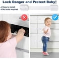 thumbnail image 3 of Strap Locks for Child Safety Cabinets, Multi-Purpose Latch, for Cabinets, Drawers, Oven, Toilet Seat, Refrigerator, Pack of 8, 3 of 5