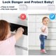 thumbnail image 3 of Strap Locks for Child Safety Cabinets, Multi-Purpose Latch, for Cabinets, Drawers, Oven, Toilet Seat, Refrigerator, Pack of 8, 3 of 5
