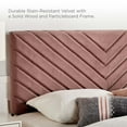thumbnail image 6 of Modway Roxanne Performance Velvet Twin Platform Bed in Dusty Rose, 6 of 9