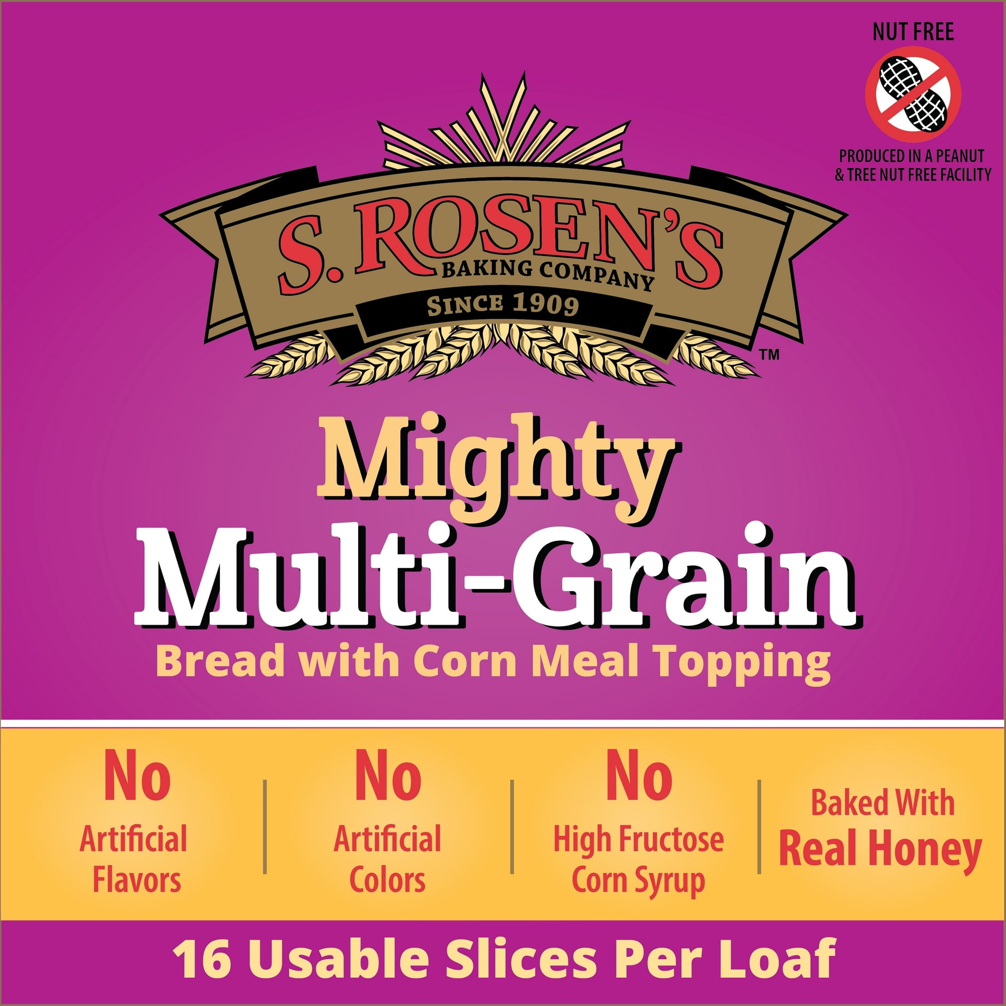 S. Rosen's Multi-Grain Bread Loaf, Fresh 24 oz.