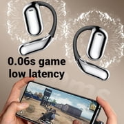 Open Ear Earbuds - True Powerful Bluetooth 5.4 Open Ear Earbuds, Ipx5 Waterproof, True Wireless Open Ear Earbuds with LED Display, Waterproof Sport Earhooks, Deep Bass